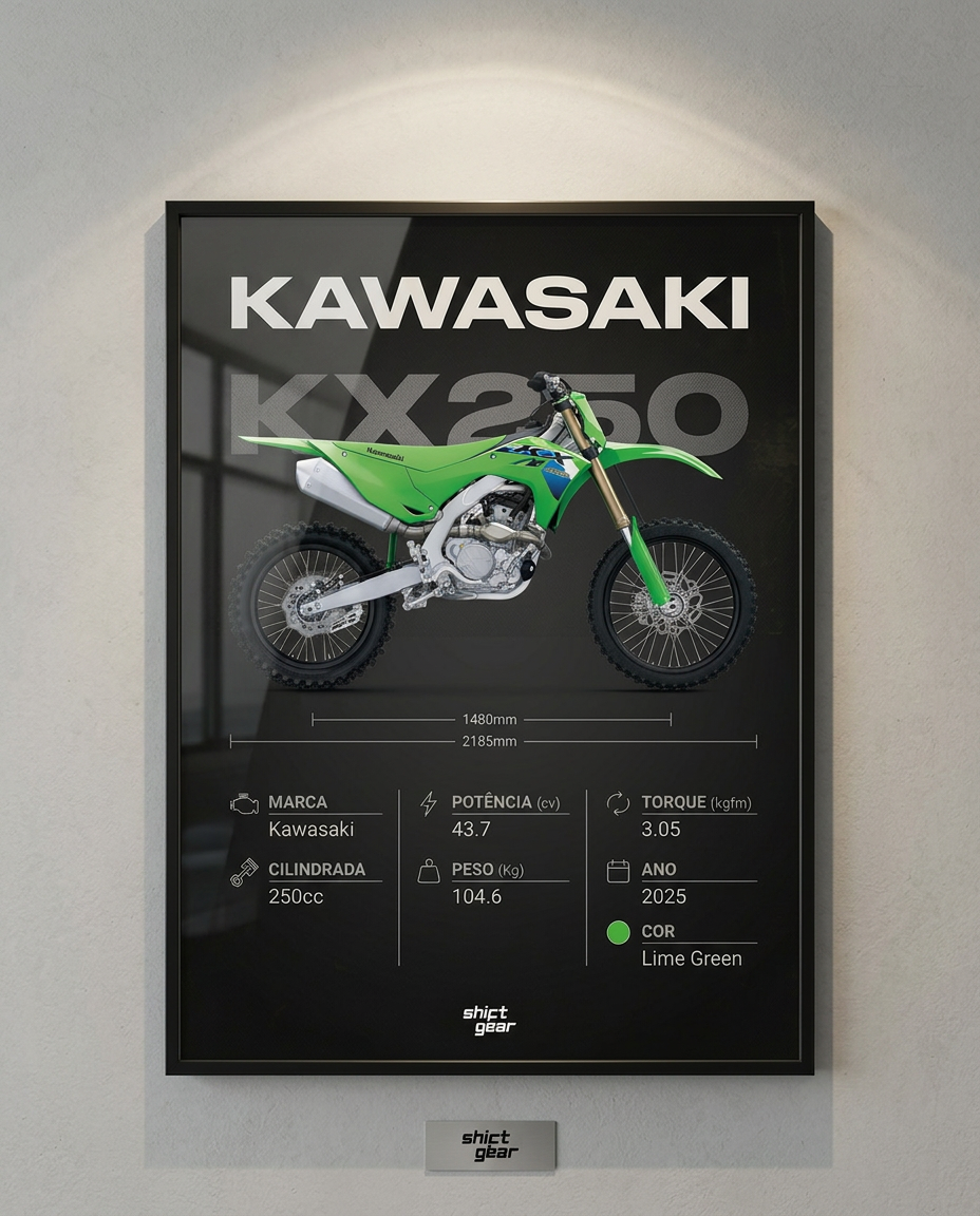 Quadro Blueprint KXF emoldurado